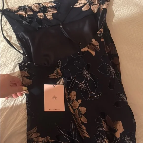 NWT Hello Molly Blue Embellished Mini Dress - Picture 5 of 6